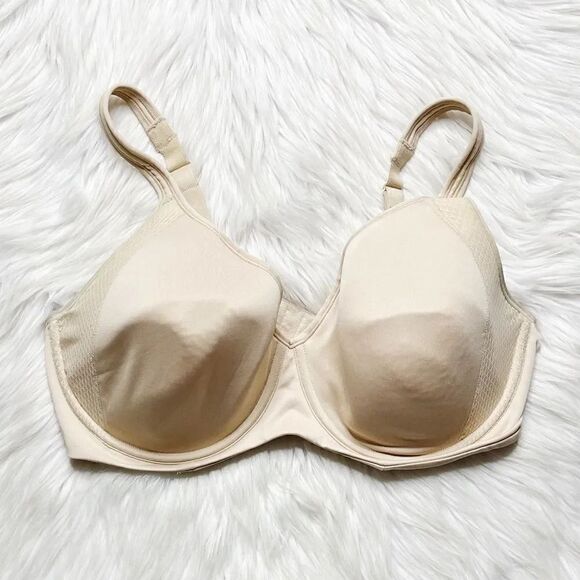 Bali Underwire Cup Back Center Belt Bra Nude Size 42D - Picture 5 of 7